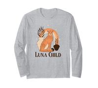 Luna Child (Spiritual Statement) (Boho Cheetah Graphic) Long Sleeve T-Shirt