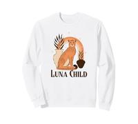 Luna Child (Spiritual Statement) (Boho Cheetah Graphic) Sweatshirt