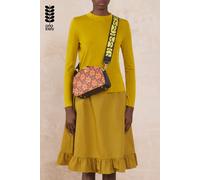 Luna Crossbody - Tomato Puzzle Flower Orla Kiely Orange One Size