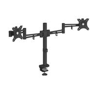 Luna double flat screen monitor arm - black