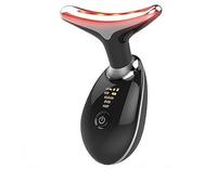 Luna EMS Red Light Therapy Face Neck Lift Wrinkle Remover Tighten Massager (2.0 Upgraded Version, Seven Kinds of Lights, 7 in 1 LED Facial Contouring Device) (Black)
