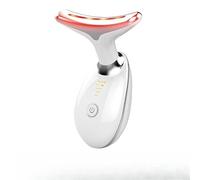 Luna EMS Red Light Therapy Face Neck Lift Wrinkle Remover Tighten Massager (2.0 Upgraded Version, Seven Kinds of Lights, 7 in 1 LED Facial Contouring Device) (White)