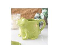 Luna Frog Shaped Mug and Lily Pad Saucer Novelty Drinkware Gift