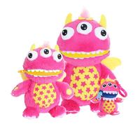 Luna Full Worry Yummy Monster 3 Pack Furry Planet Toys Pink 3 Pack