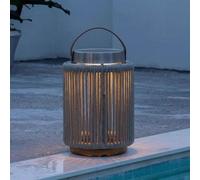 Luna Garden Light - Small - Solar - Light Grey Aluminium