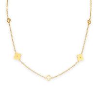 Luna Grace Dainty Clover Necklace - Delicate Charm With Meaningful Elegance - Gold