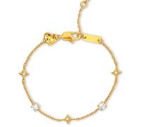 Luna Grace Dainty Star Bracelet - Adjustable Celestial Jewellery for Women - Gold