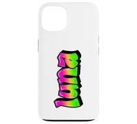 Luna Graffiti Personalized Name Green Pink Women Girls Case for iPhone 13
