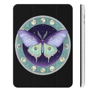 Luna Hawkmoth Cute Tablet Case with Pencil Holder Unisex Slim Hard Protective Cover Compatible with iPad Mini 4/5/6