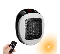 Luna Heater, Luna Heater Plug in, Lunaheater Plug in, Mini Heaters with Remote Control, Rapid Ceramic Heating in 3 Seconds, 12 Hour Timing, Compact & Lightweight, for Bedroom, Office & Desk Gift