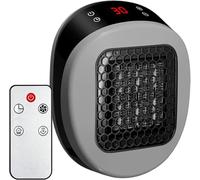 Luna Heater, Lunaheater Plug In, Portable Plug in Heater with Remote Control, Rapid Ceramic Heating In 3 Seconds, Ptc Ceramic Heating Element, For Bedroom, Office & Desk