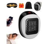 Luna Heater - Official Luna Heater Plug In, Feel Warmth in 30 Seconds, Adjust Temperature Freely, Overheat Protection, 0-12 Hour Timer, 360° Rotating Plug, 36-45db Ultra-Quiet, Touch & Remote Design