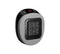 Luna Heater Plug In, Lunaheater Plug In, Lunaheater Portable Space Heaters, Mini Heater With Remote Control, Rapid Ceramic Heating In 3 Seconds, Ptc Ceramic Heating Element, 12 Hour Timing (Gray)
