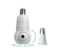 Luna Light Bulb Security Camera Wireless Outdoor Indoor CCTV 4MP 2K PTZ 360 | Color Night Vision, 2.4GHz & 5GHz Wi-Fi 6, AI Motion Tracking, Alarm, E27 Bayonet Fitting, IP65