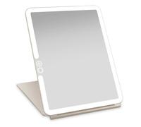 LUNA London Eclipse Travel Mirror | LED Lighted Rechargeable Vanity Makeup Mirror in Beige | Size: 1 Pack LUNA London Beige 1 Pack