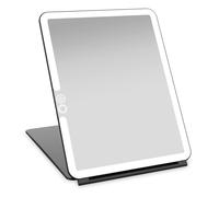 LUNA London Eclipse Travel Mirror | LED Lighted Rechargeable Vanity Makeup Mirror in Black | Size: 1 Pack LUNA London Black 1 Pack