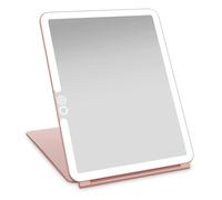 Luna London Eclipse Travel Mirror | Led Lighted Rechargeable Vanity Makeup Mirror In Rose Gold Rose Gold 1 Pack