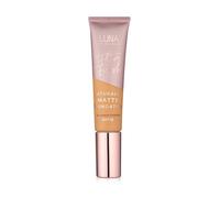 LUNA Matte Foundation in TAN PLUS Shade - Contains Vitamin E and SPF15 - Oil-Free Face Foundations with Golden Undertone - Suitable for Oily and Sensitive Skin