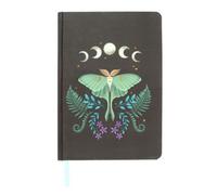 Luna Moth A5 Notebook With Gold Edges & Ribbon Marker