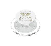 Luna Moth Anatomy Vintage Field Guide Diagram Art PopSockets PopGrip for MagSafe
