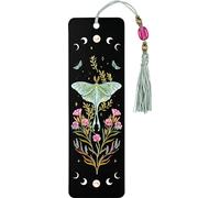 Luna Moth Beaded Bookmark