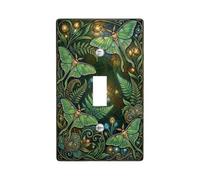 Luna Moth Botanical Art Fanciful Toggle Switch Plate