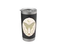 Luna Moth Celestial Botanical Boho Pastel Nature Art Stainless Steel Insulated Tumbler