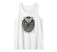 Luna Moth Celestial Moon Garden Cottagecore Mushroom Tank Top