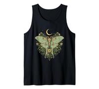 Luna Moth Cottagecore Vintage Grunge Floral Goblincore Tank Top