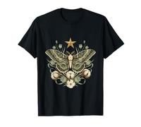 Luna Moth Cottagecore Vintage Grunge Floral Therian T-Shirt