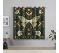 Luna Moth Curtains, 2 Panels 52x84 Inch, Decor