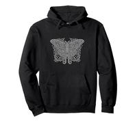 Luna Moth Emblem Dark Art Mystical Emblem Pullover Hoodie