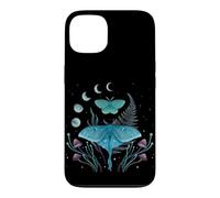 Luna Moth Emerald Mystical Whimsigoth Art Episodic Drawing Case for iPhone 13