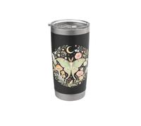 Luna Moth Floral Moon Mushroom Witchy Celestial Garden Stainless Steel Insulated Tumbler