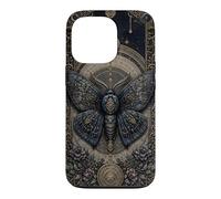 Luna Moth Gothic Witch Spooky Dark Academia Cottagecore Case for iPhone 13 Pro