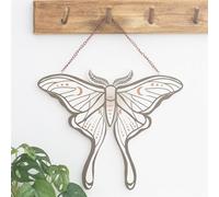 Something Different Luna Moth Hanging Sign (One Size) (Brown/White)