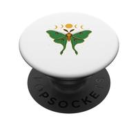 Luna Moth Lover Moon Phases Insect Cottagecore Aesthetic PopSockets Adhesive PopGrip