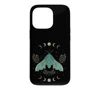 Luna Moth Moon Mystical Whimsigoth Art Episodic Drawing Case for iPhone 13 Pro