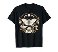 Luna Moth Moon Phases Butterfly Botanical Grunge Fairycore T-Shirt