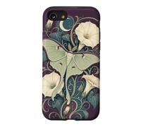 Luna Moth Moonflower Celestial Botanical Art Case for iPhone SE (2020) / 7/8