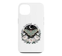 Luna Moth Night Floral Bouquet Dark Botanical Mystical Case for iPhone 13