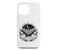 Luna Moth Night Floral Bouquet Dark Botanical Mystical Case for iPhone 13 Pro Max