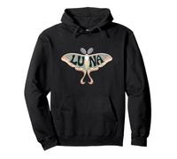 Luna Moth - Personalized Cute Name Butterfly Word Art Pullover Hoodie