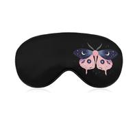 Luna Moth Printed Sleep Mask for Unisex Adult Soft Night Blindfold with Adjustable Strap