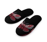 Luna Moth Valentine'S Day Men's House Slippers Slip Indoor Slipper On Shoes Warm Outdoor