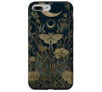 Luna Moth Wildflower Plant Pattern Sage Green Celestial Case for iPhone 7 Plus/8 Plus