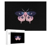 Luna Moth Wooden Jigsaw Puzzle for Adults Creative Fun Puzzles Gift for Friend Family 300 PCS