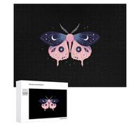 Luna Moth Wooden Jigsaw Puzzle for Adults Creative Fun Puzzles Gift for Friend Family 500 PCS