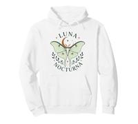 Luna Nocturna Moth Celestial Moon Night Insect Pullover Hoodie