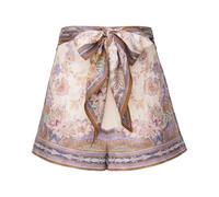 Luna Scarf Tie Short - female - Zimmermann - Short Shorts - Multicolor - M - Shorts M